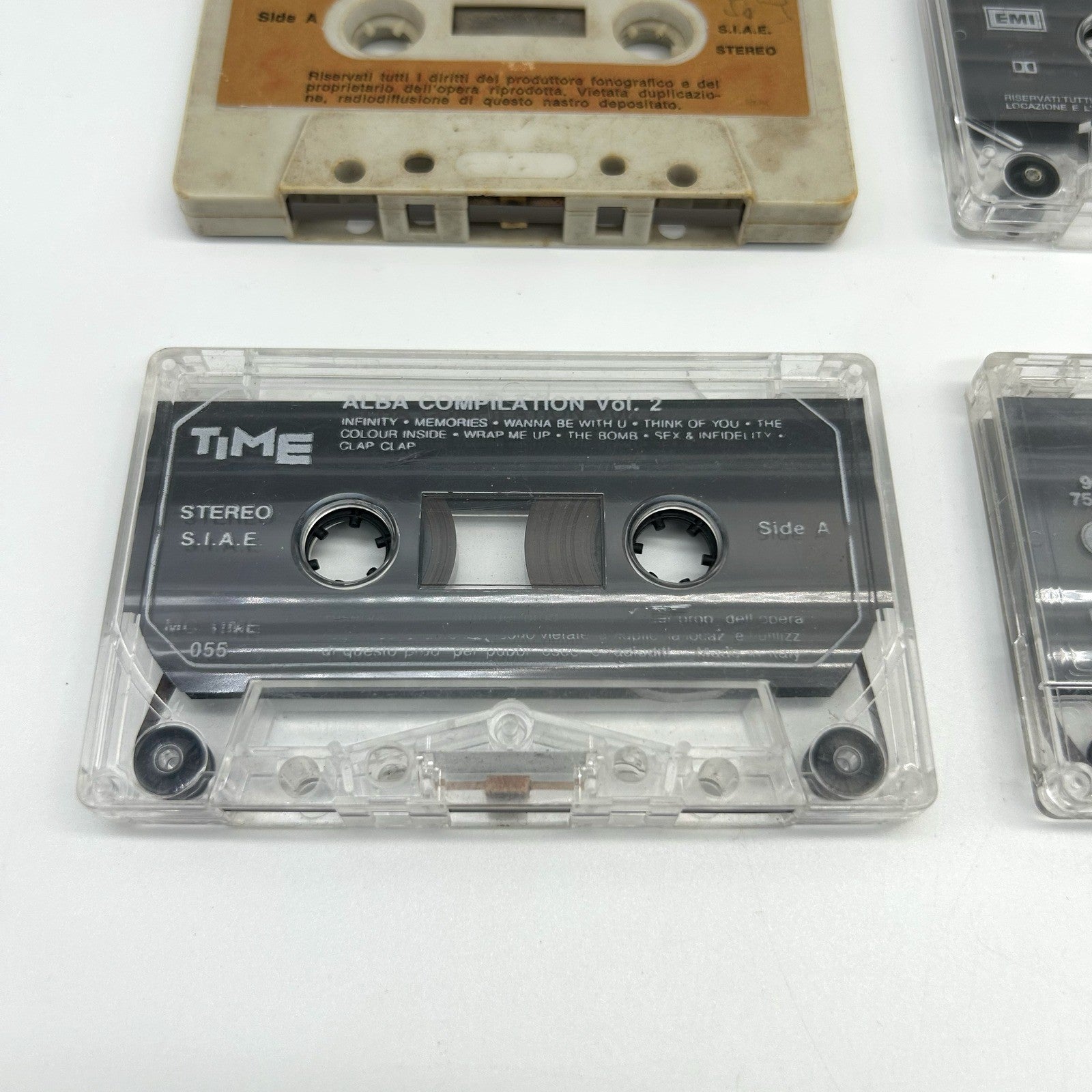 Lotto 6 Musicassette Anni 80 90 MC Mango Nomadi Ruggeri Compilation Italiane
