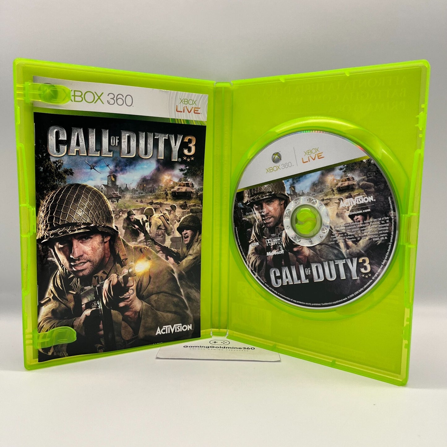 Call of Duty 3 Xbox 360 Italiano Completo con Manuale PAL Activision Microsoft