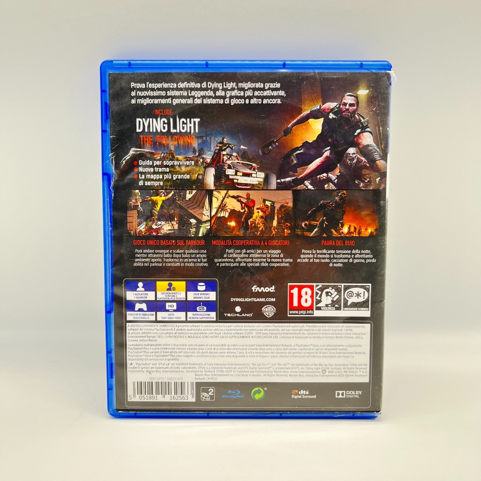 Dying Light The Following PS4 Italiano Completo Techland Warner PlayStation 4