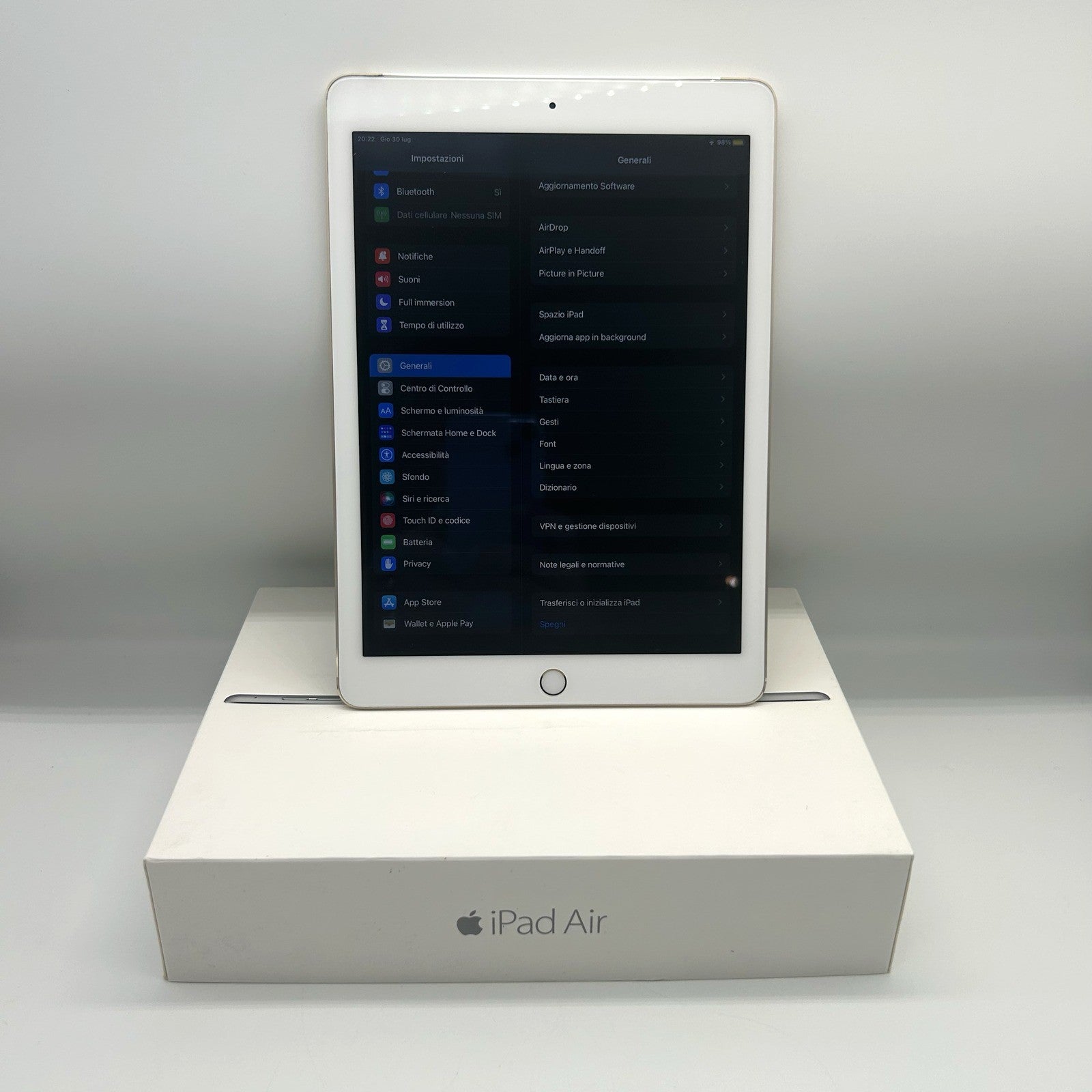 Apple iPad Air 2 128GB Wi-Fi + Cellular 4G Oro A1567 9.7 Ottime Condizioni