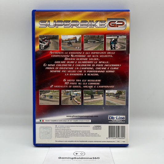 SUPERBIKE GP PS2 Italiano PAL senza manuale Phoenix Sony PlayStation 2 OTTIMO
