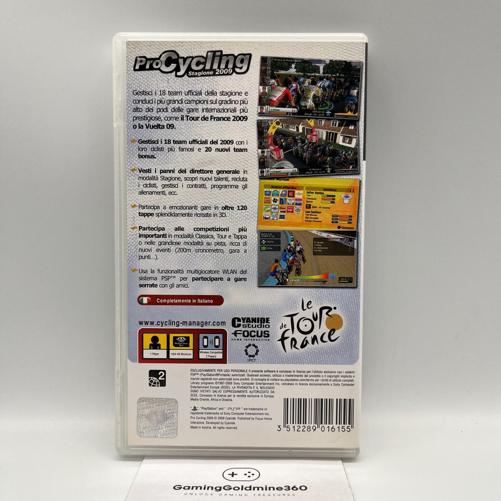 Pro Cycling Stagione 2009 Tour de France PSP Italiano PAL Sony PlayStation Gioco