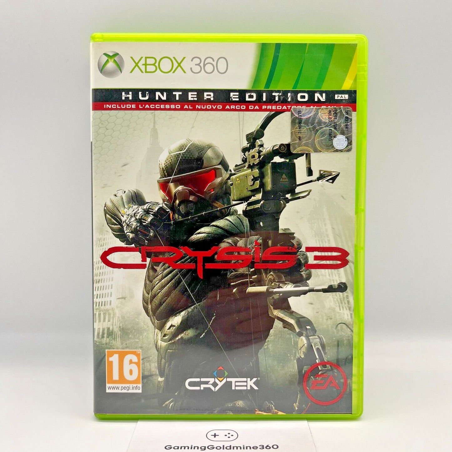 CRYSIS 3 Hunter Edition Xbox 360 Italiano PAL Gioco EA Crytek Microsoft OTTIMO
