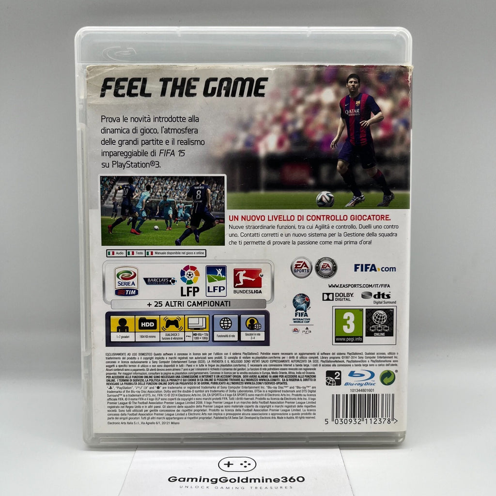 FIFA 15 PS3 Italiano Completo con Manuale EA Sports Sony PlayStation 3 Calcio