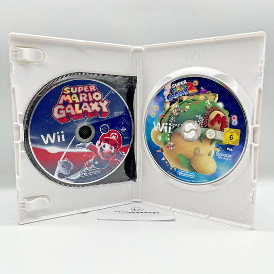 Super Mario Galaxy (solo disco) + 2 (senza manuale) Nintendo Wii OTTIMI