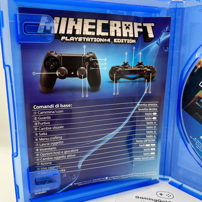 MINECRAFT PlayStation 4 Edition ITALIANO Completo PAL Mojang Sony PS4 COME NUOVO