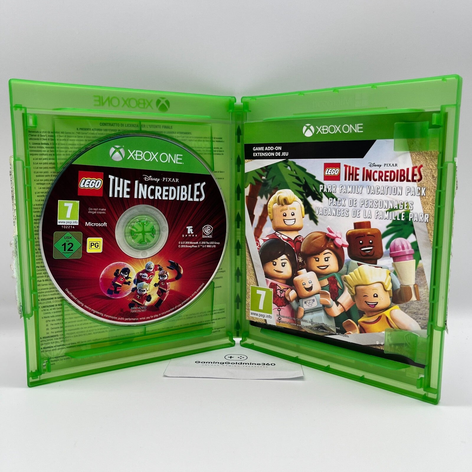 Lego Gli Incredibili Xbox One Italiano Completo Warner Disney Pixar COME NUOVO