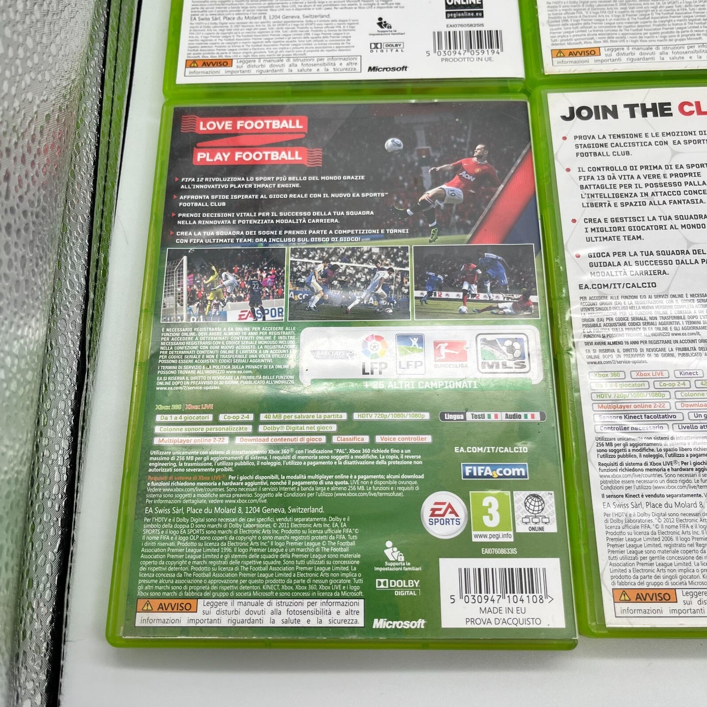 FIFA 08+09+10+11+12+13+14+15 Xbox 360 Collection Bundle 8 GIOCHI PAL OTTIMI