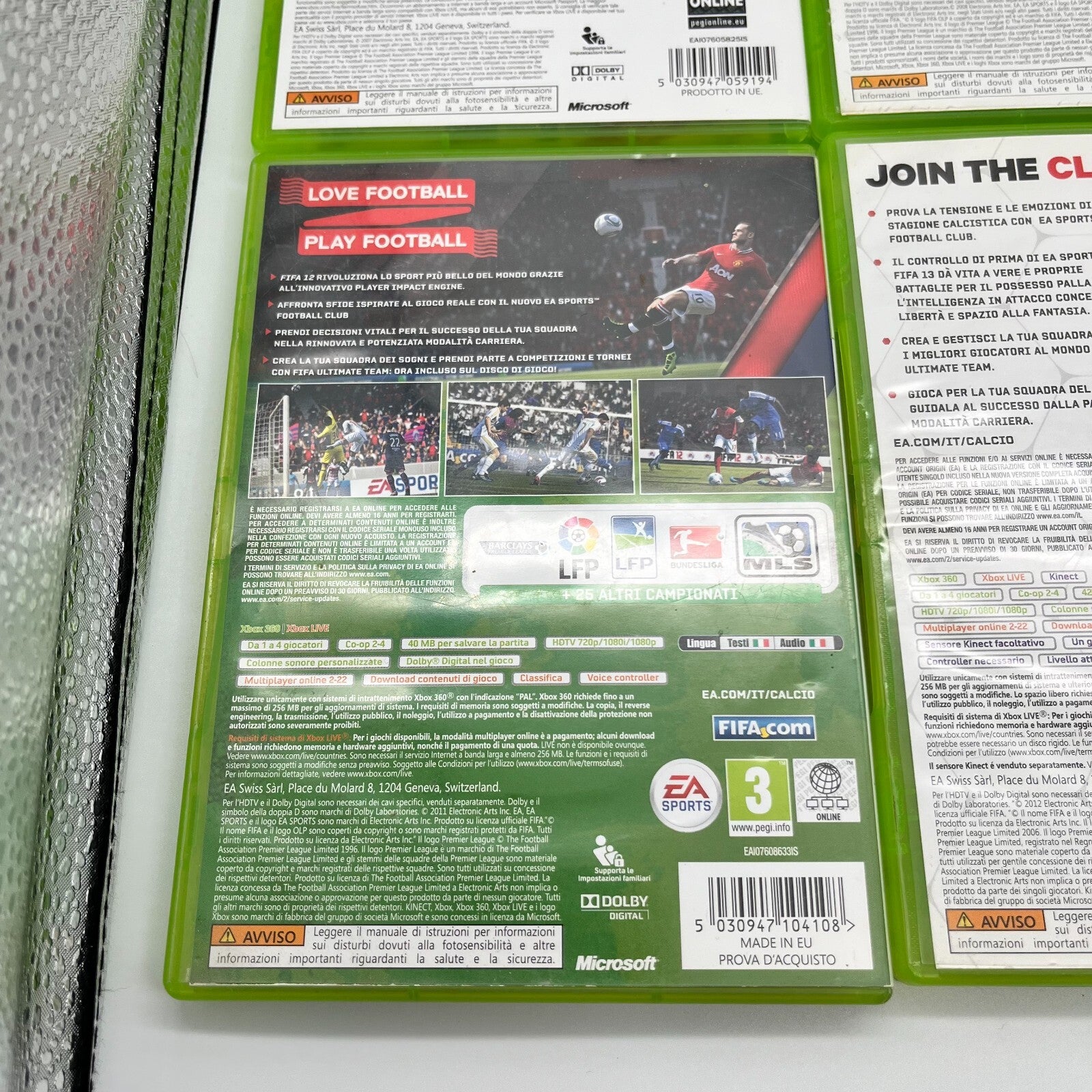 FIFA 08+09+10+11+12+13+14+15 Xbox 360 Collection Bundle 8 GIOCHI PAL OTTIMI