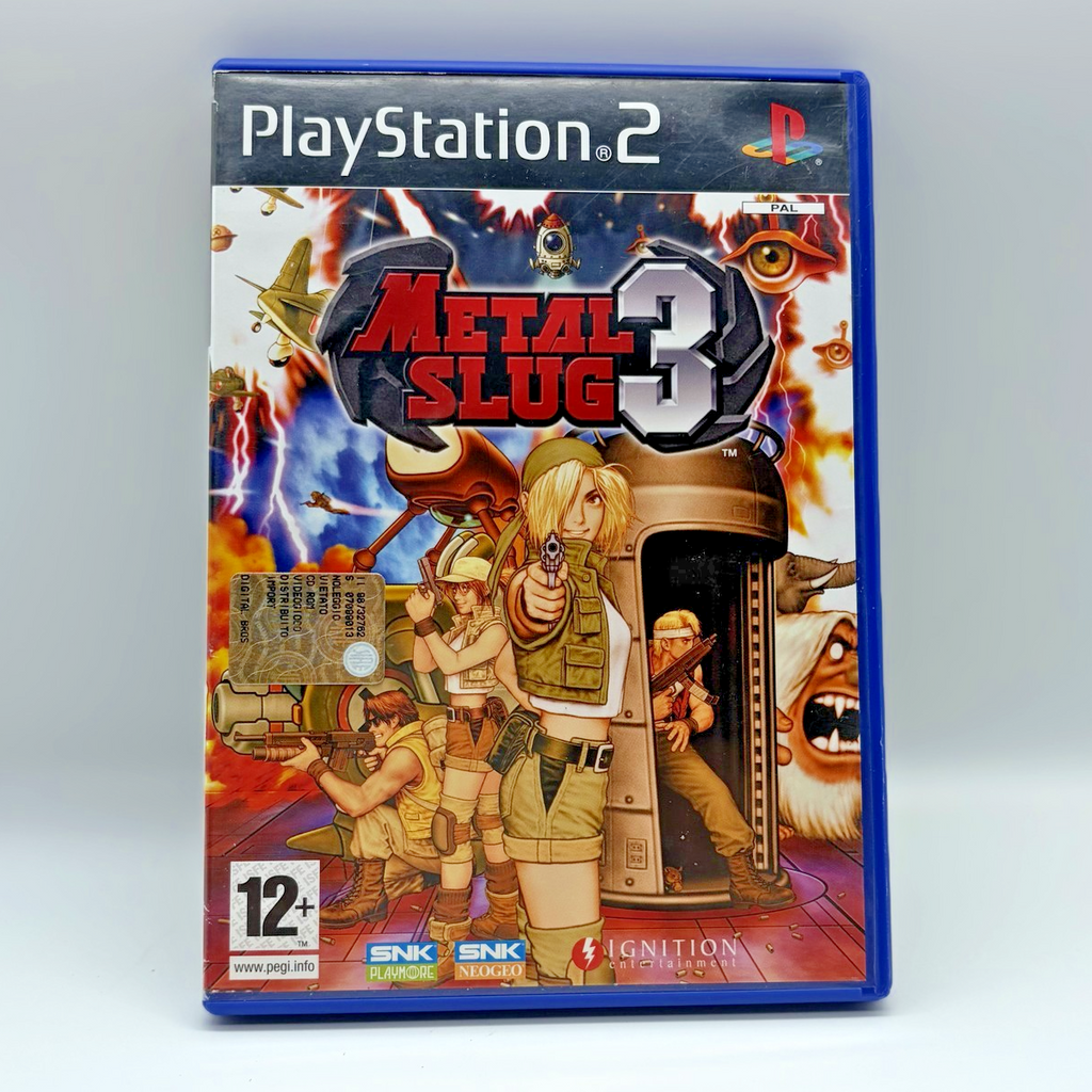 Metal Slug 3 PS2 PlayStation 2 PAL ITA Completo Manuale SNK Ignition Sparatutto