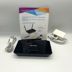 Netgear D1500 Modem Router ADSL2+ WiFi N300 Completo Manuale e Cavi Testato