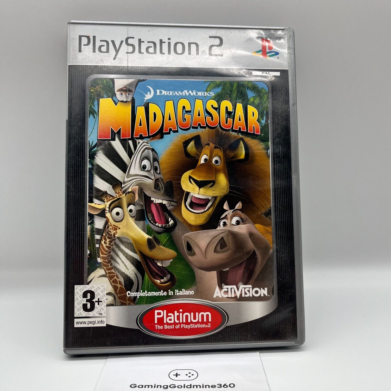 MADAGASCAR PS2 Italiano PAL Activision Sony Playstation 2 senza manuale OTTIMO