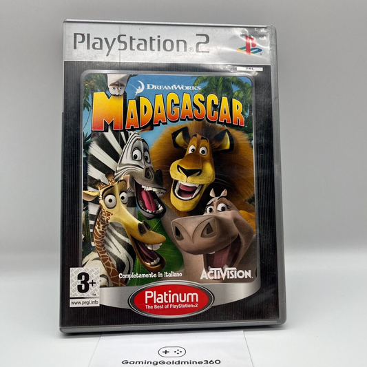 MADAGASCAR PS2 Italiano PAL Activision Sony Playstation 2 senza manuale OTTIMO