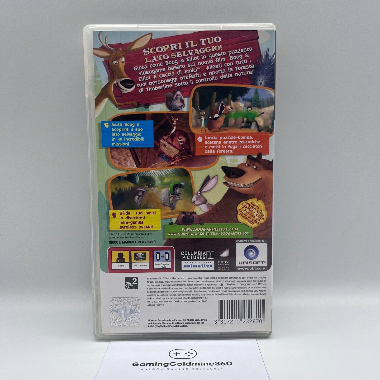 BOOG & ELLIOT A Caccia di Amici Open Season PSP Italiano Completo Ubisoft Sony