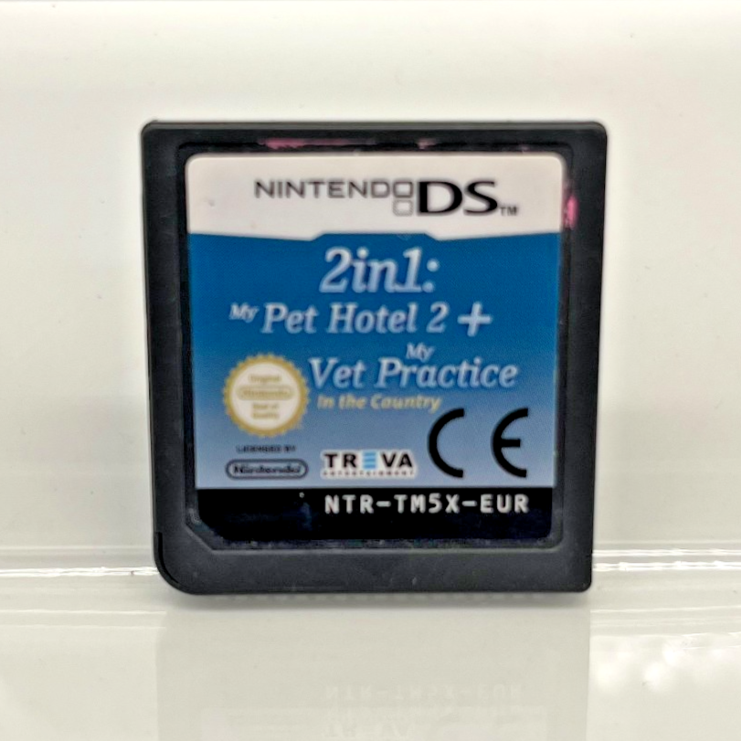 2 in 1: My Pet Hotel 2 + My Vet Practice Nintendo DS 🇪🇺 PAL Gioco Originale