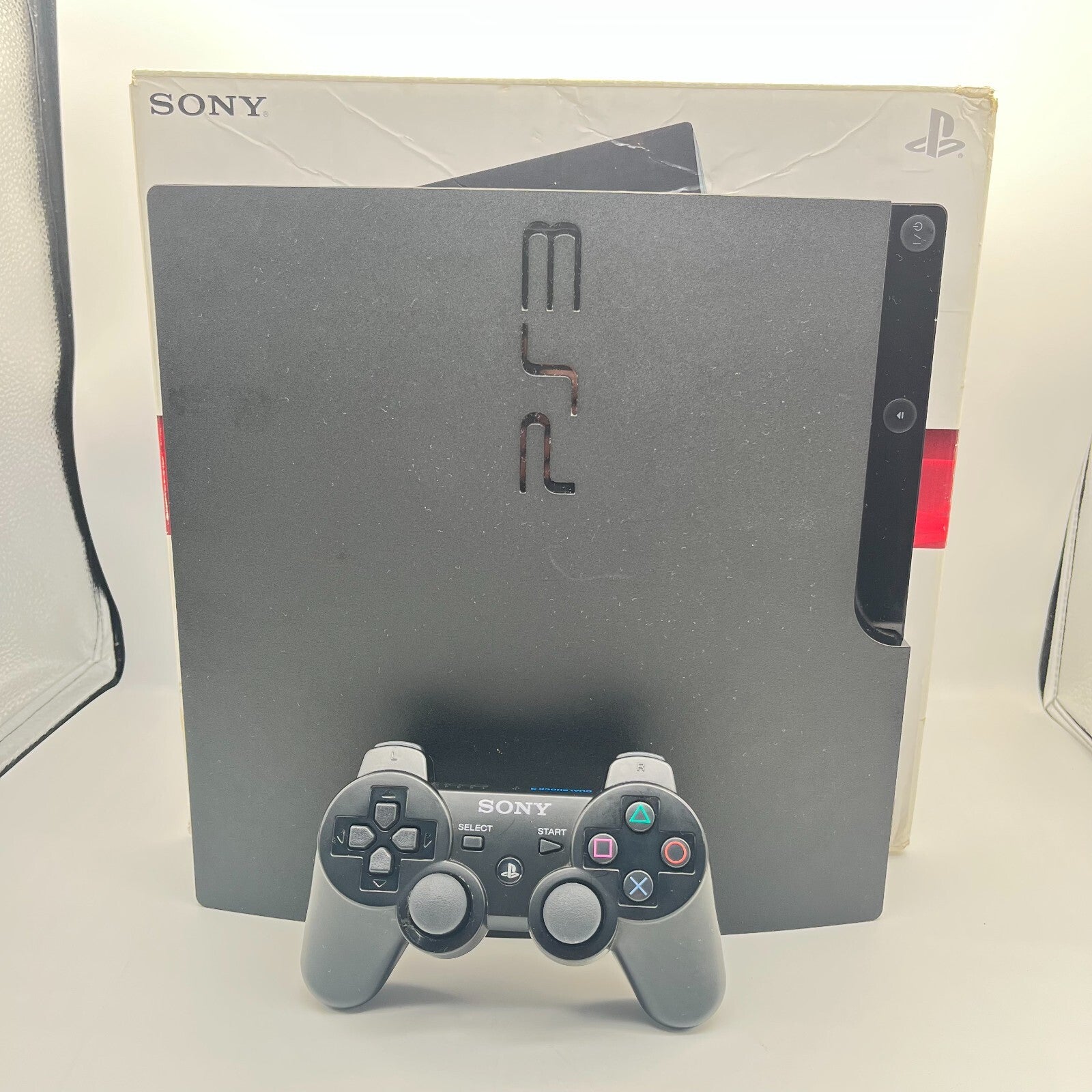 PS3 Slim Console 160GB BOXATA Sony Playstation 3 CECH3004A COMPLETA + Controller