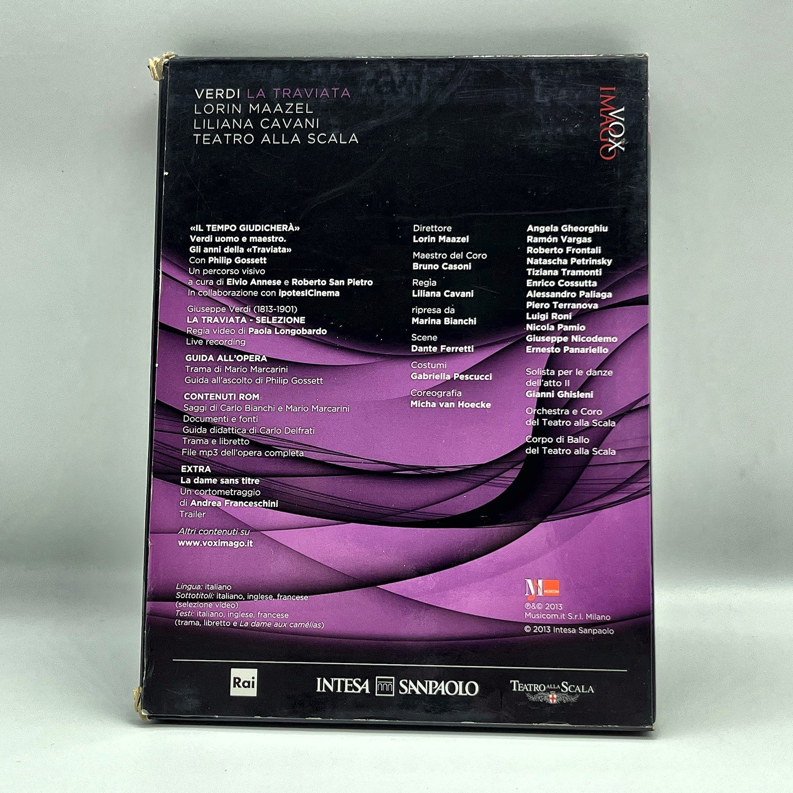 La Traviata Verdi DVD + CD Vox Imago Maazel Cavani Teatro alla Scala ITA