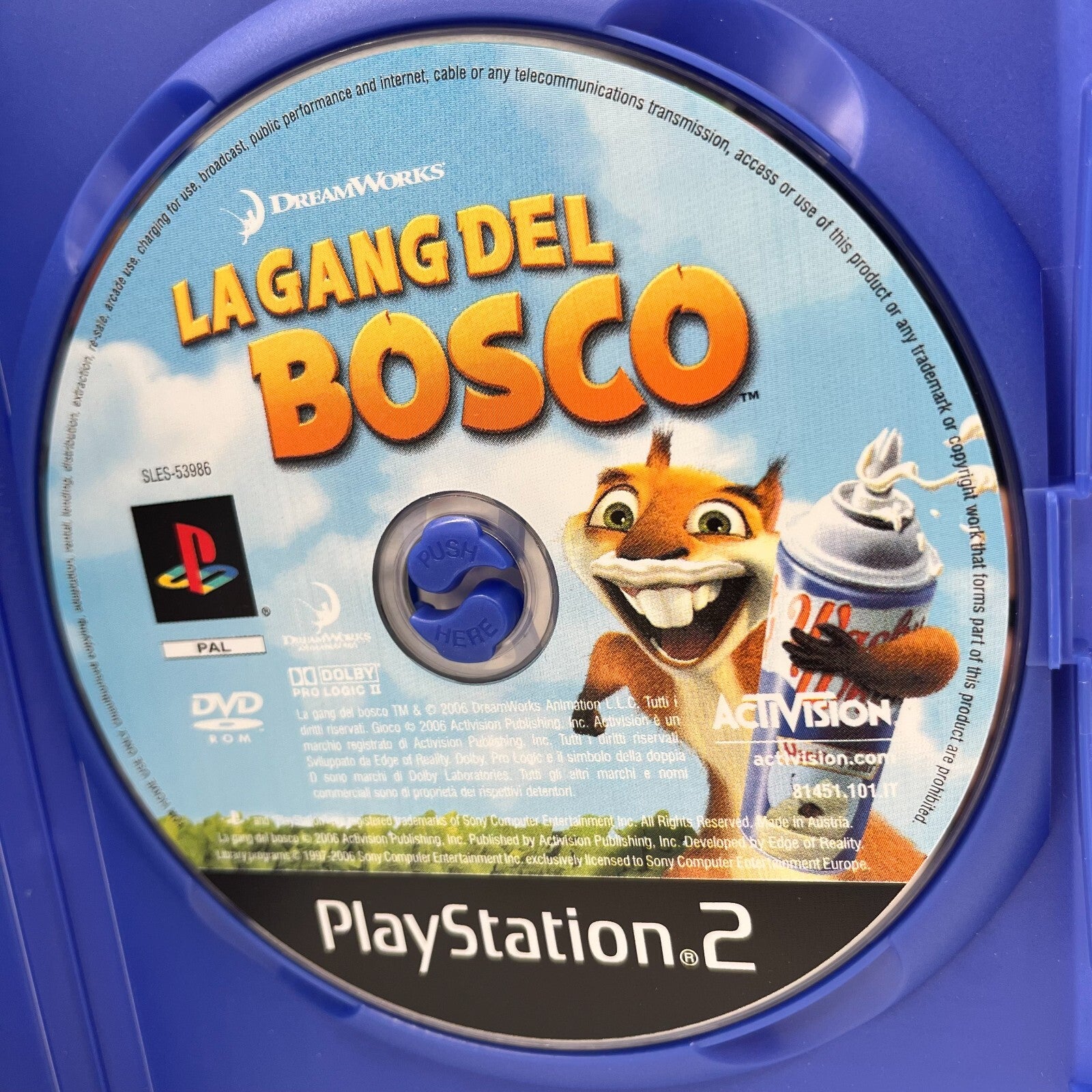 Over the Hedge PS2 Italiano Completo Manuale Activision Sony PlayStation 2 OTTIM