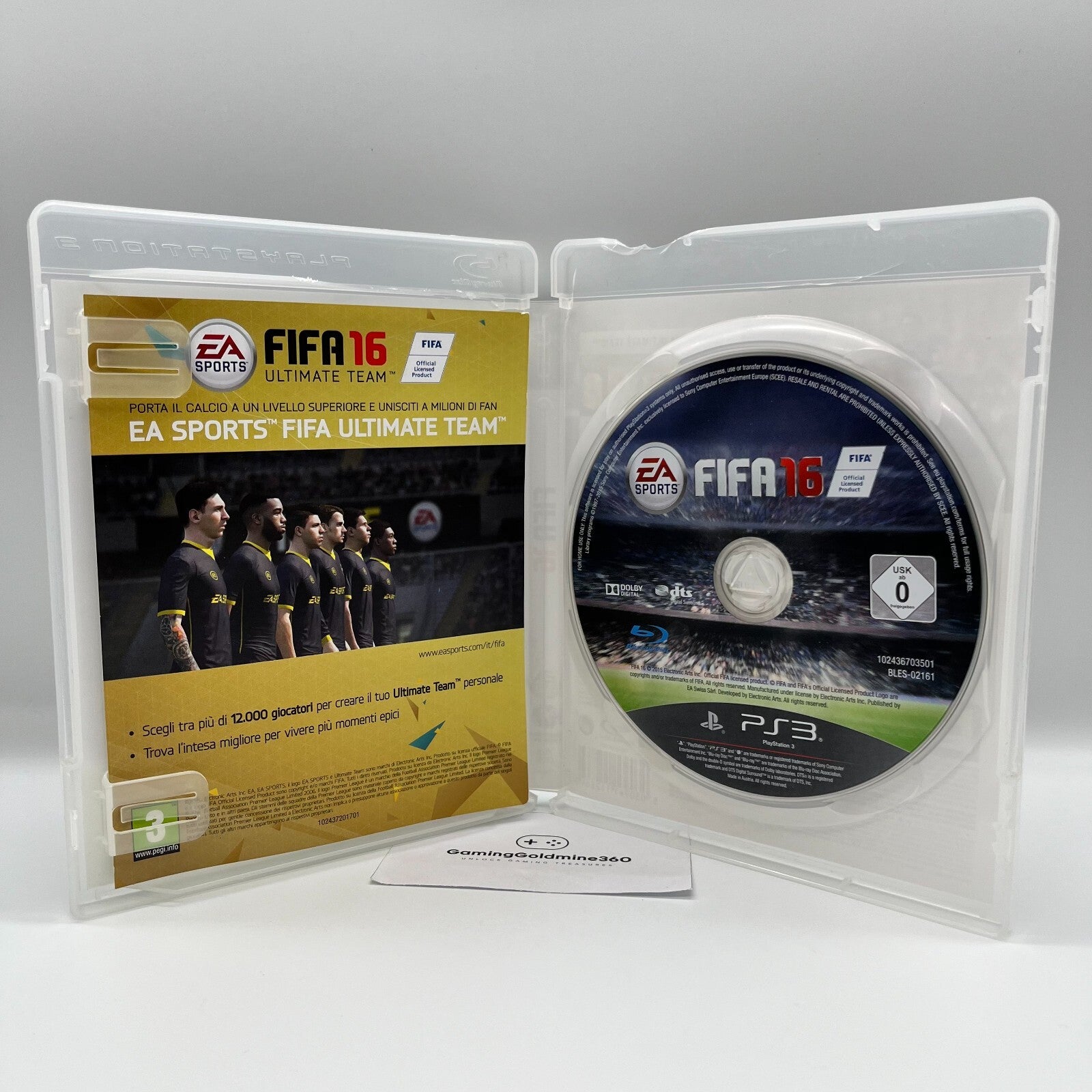 FIFA 15 + 16 PS3 Italiano Completo con Manuale PAL EA Sports Sony PlayStation 3