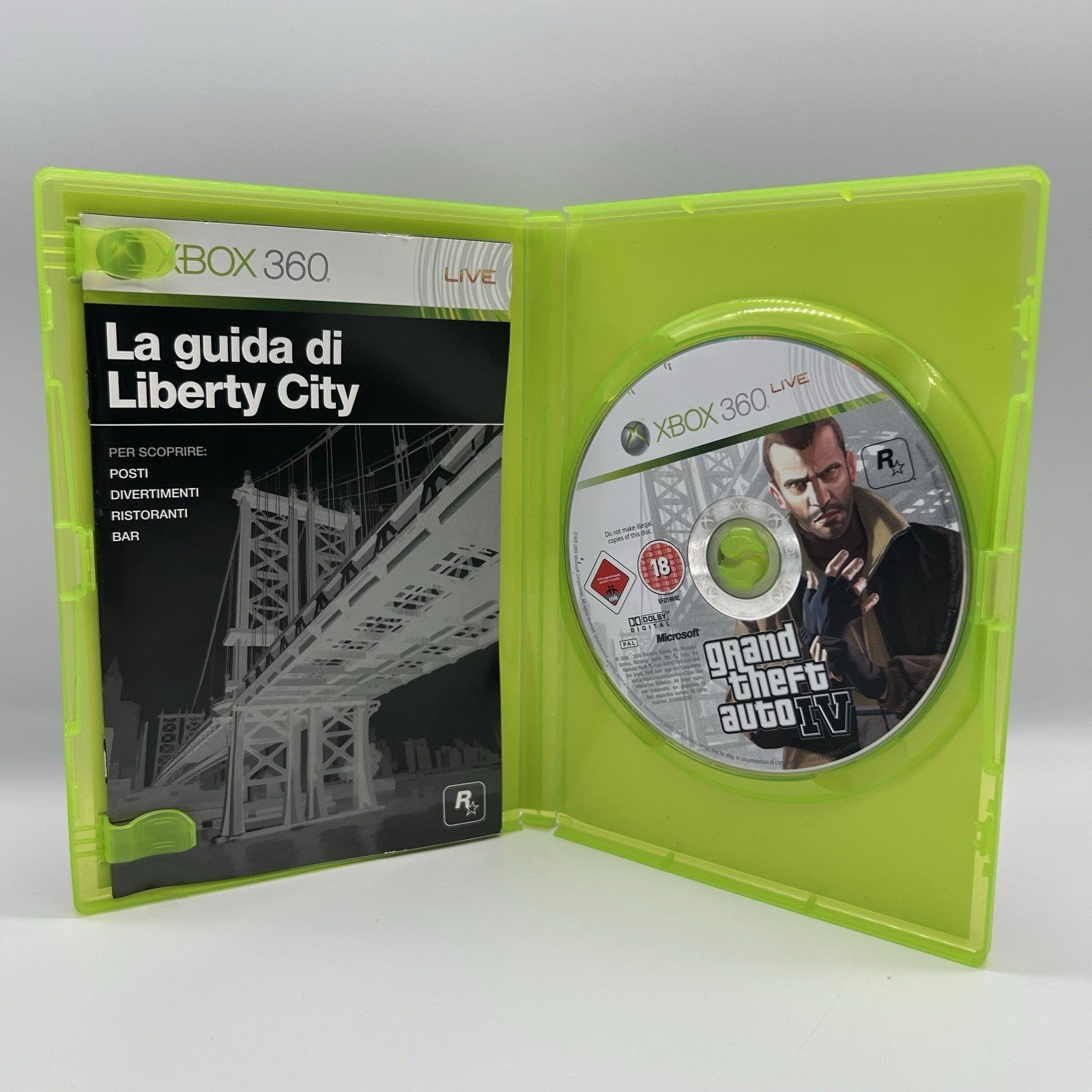 GTA 4 Grand Theft Auto IV Xbox 360 PAL ITA Completo Guida Liberty City Rockstar