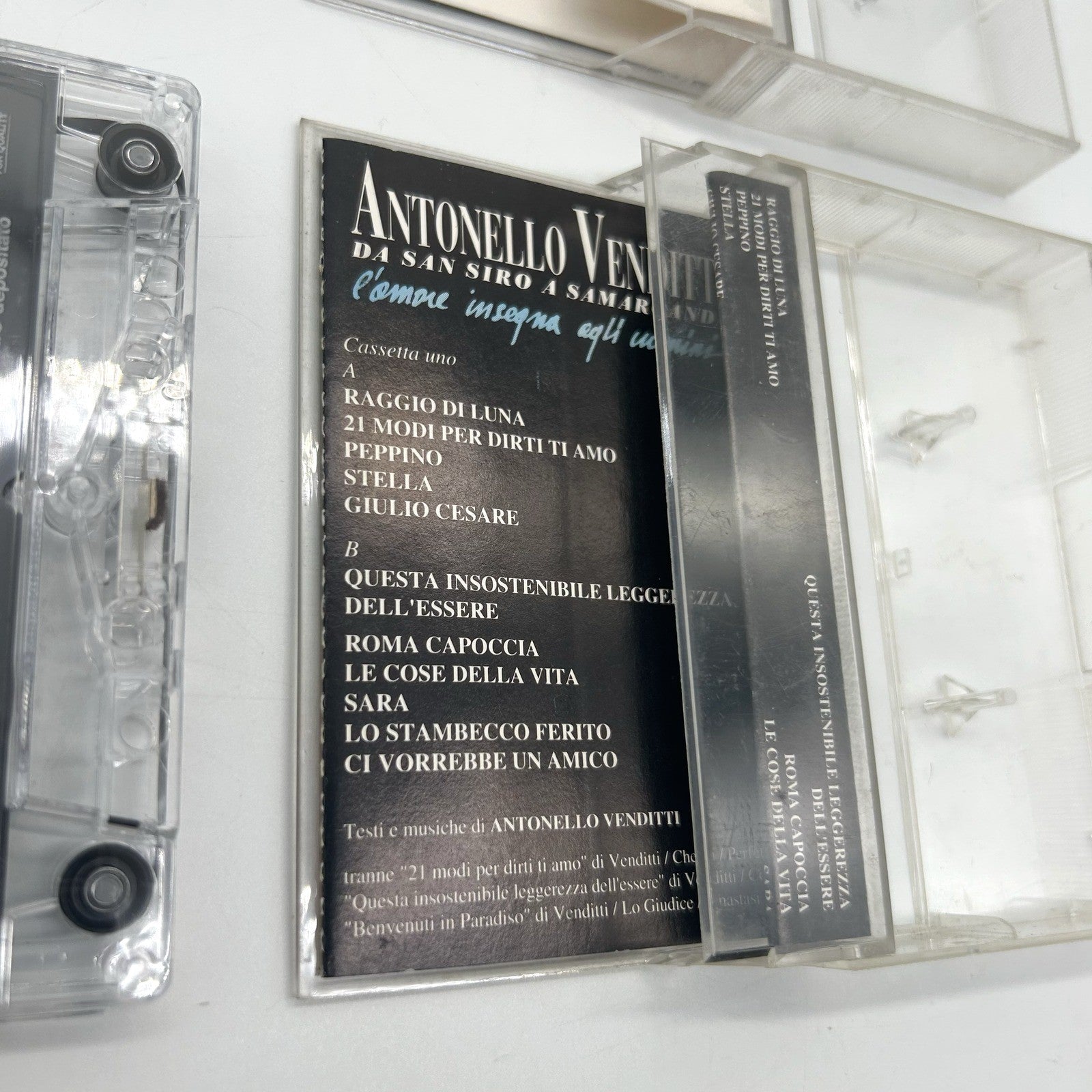 Antonello Venditti Lotto 3 Musicassette MC Centocitta Circo Massimo San Siro