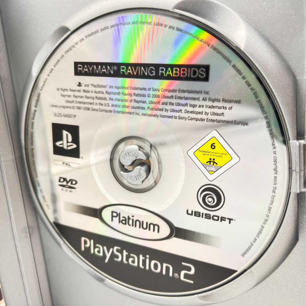 Rayman Raving Rabbids PS2 Italiano Completo Sony PlayStation 2 PAL OTTIMO