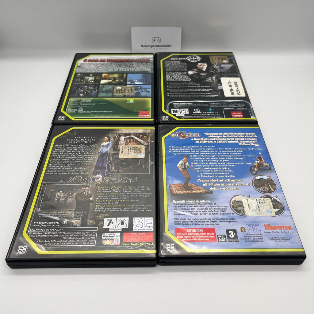 Lotto Giochi PC Top Games (Aurora Watching, Chrome, Sherlock Holmes, 80 Giorni)