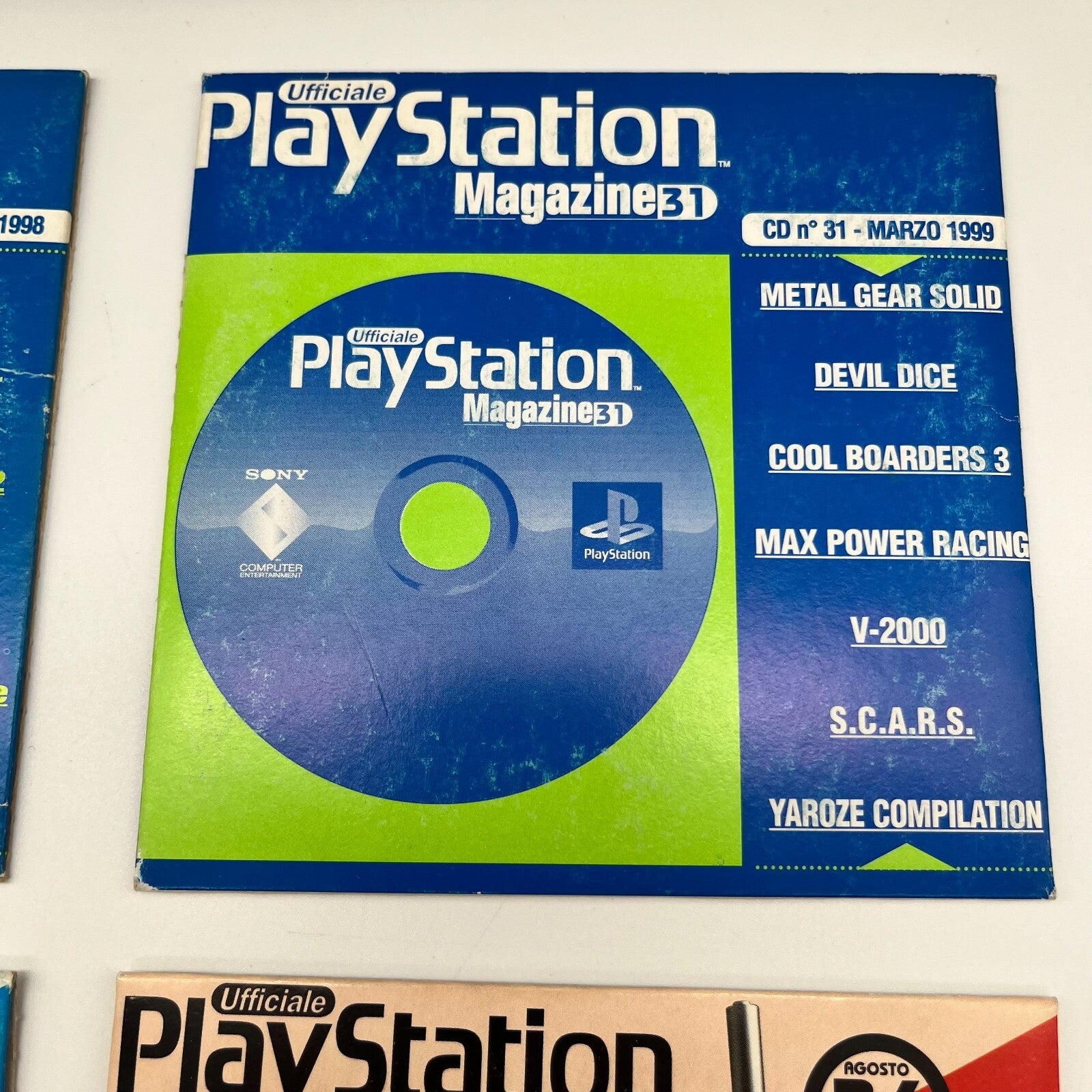 PS1 CD SONY DISCO DEMO Ufficiale Playstation Magazine n. 20 31 34 36 anno 1999