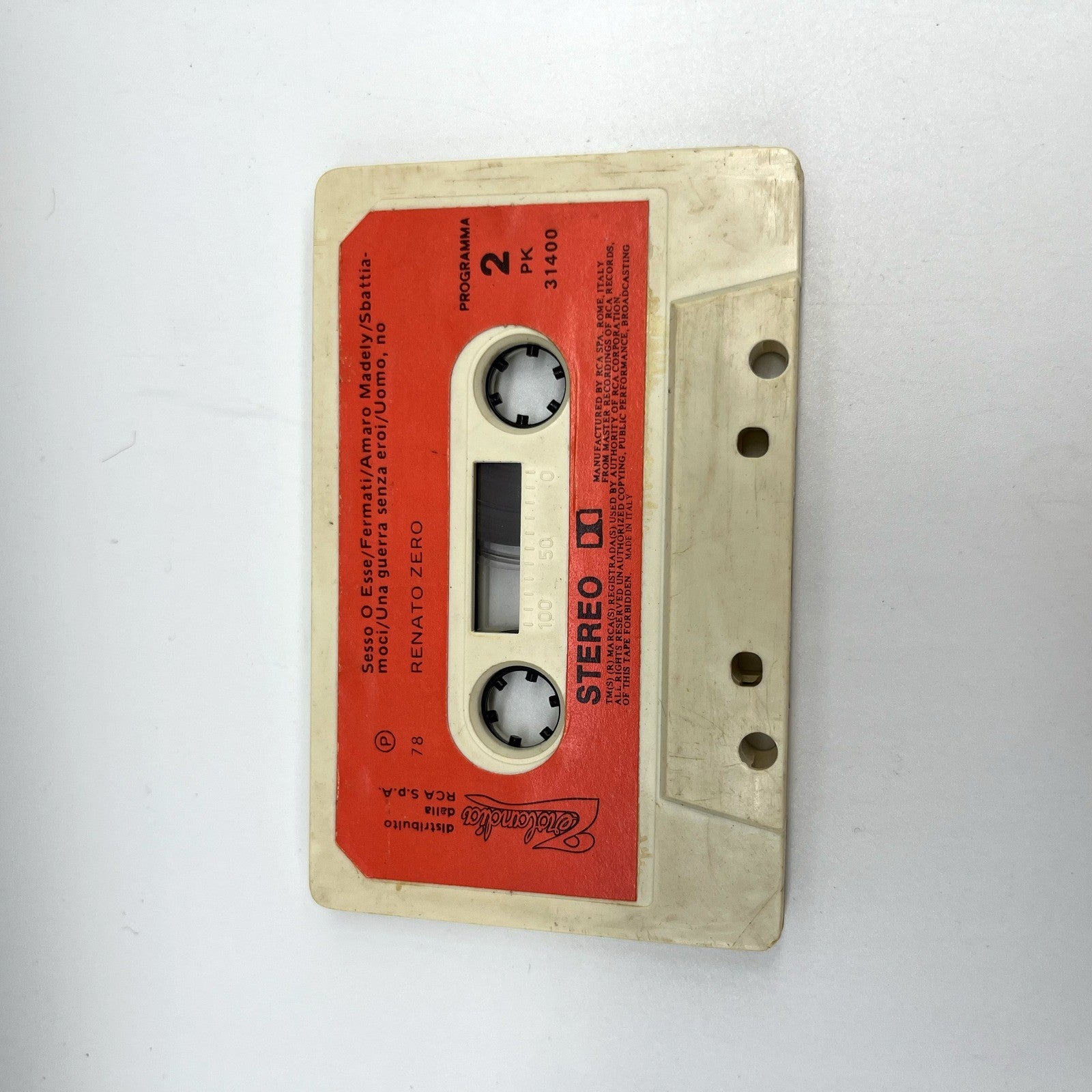 Renato Zero Zerolandia Musicassetta MC RCA 1978 Cantautore Italiana Testata