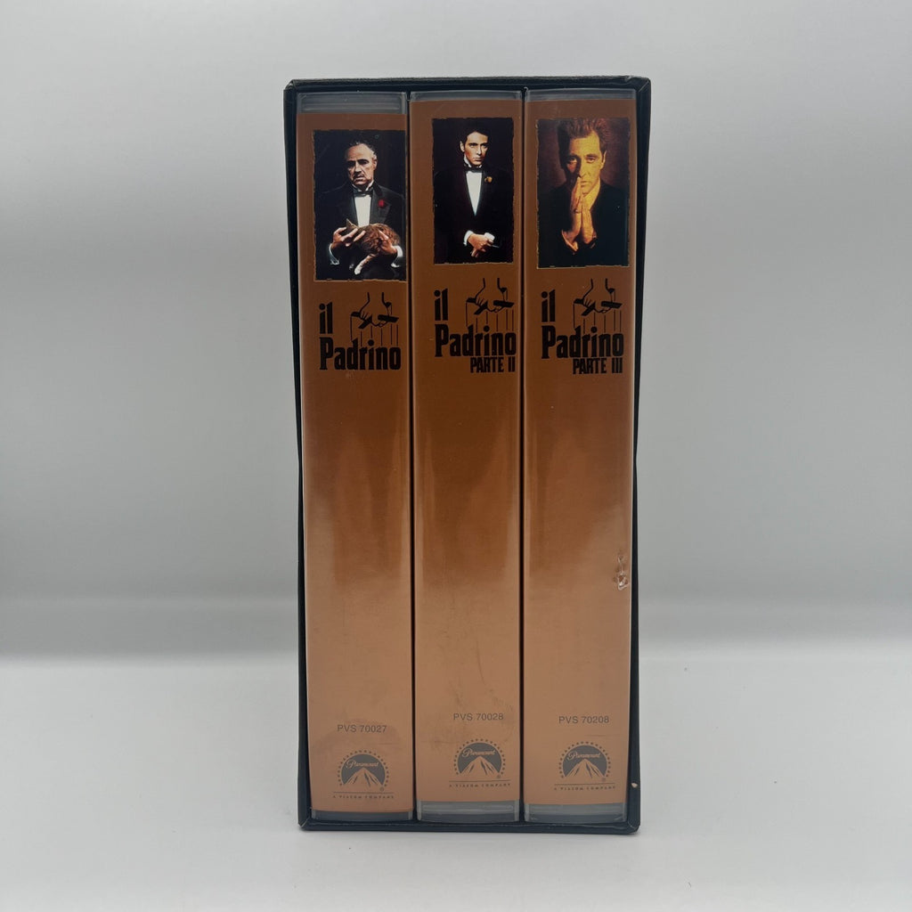 Il Padrino Trilogia VHS Box Set 🎬 25° Anniversario Ita Paramount Coppola Raro