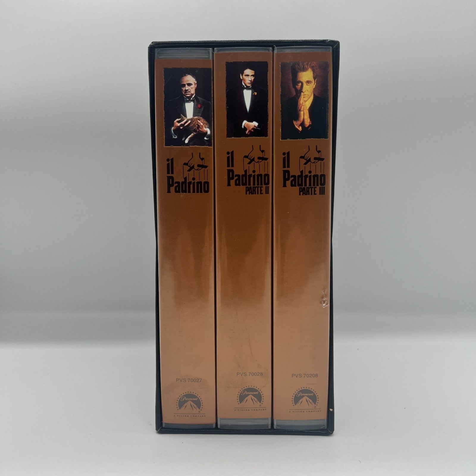Il Padrino Trilogia VHS Box Set 🎬 25° Anniversario Ita Paramount Coppola Raro