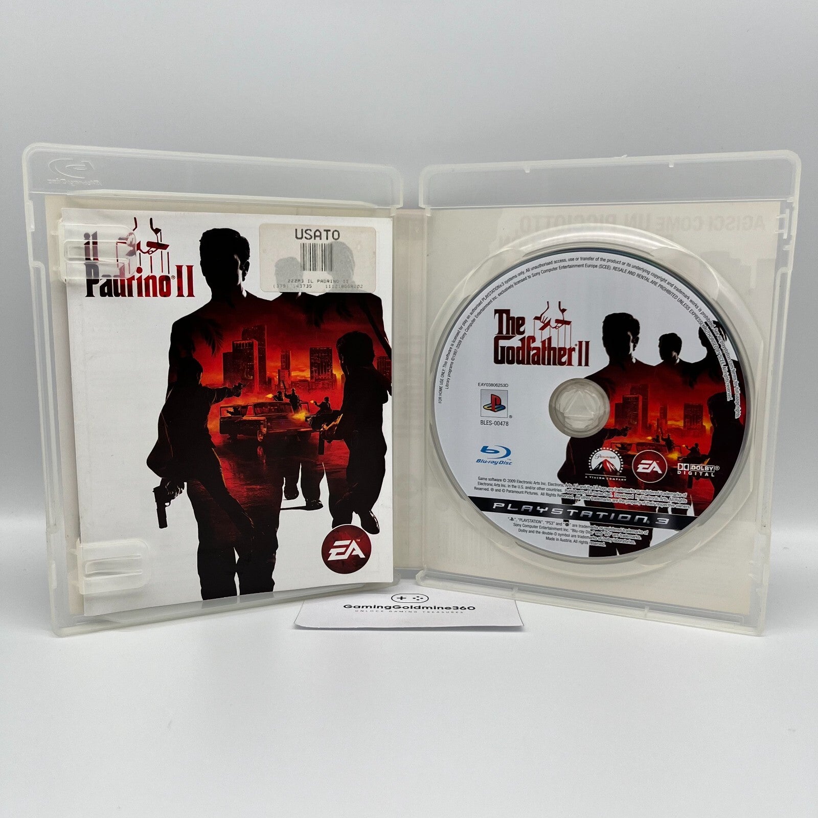 il Padrino II 2 PS3 Italiano Completo con Manuale PAL EA Sony PlayStation 3