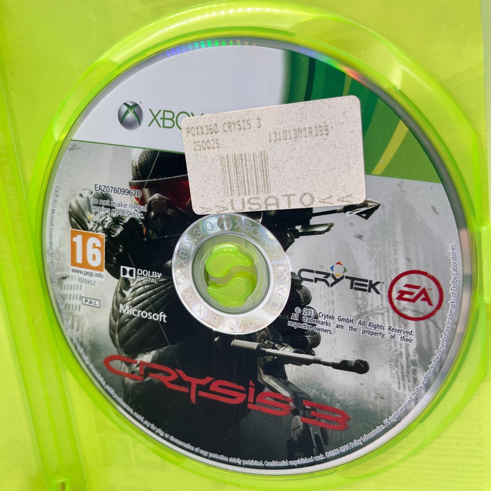 CRYSIS 3 Hunter Edition Xbox 360 Italiano PAL Gioco EA Crytek Microsoft OTTIMO