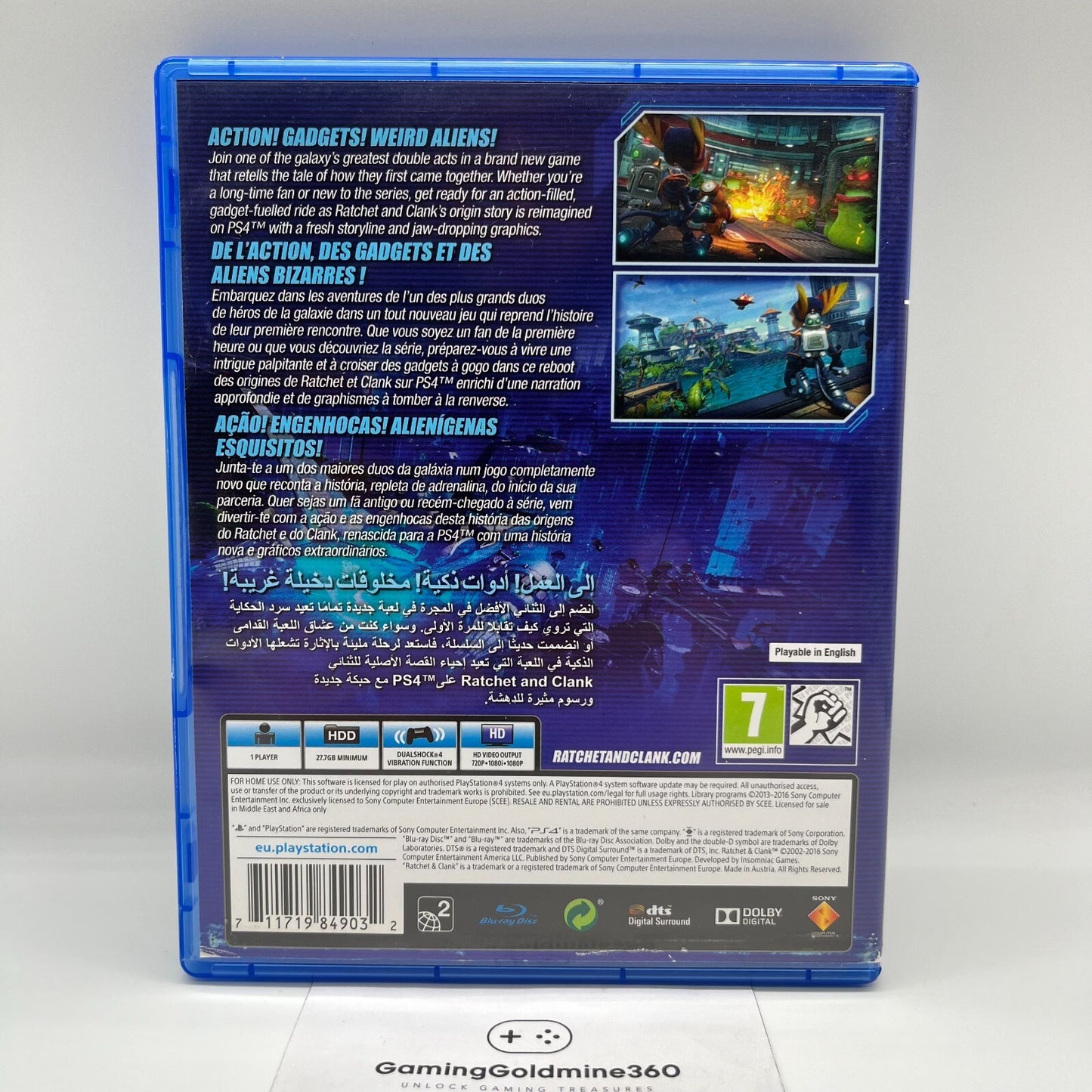 Ratchet & Clank PS4 Insomniac Sony PlayStation 4 OTTIME CONDIZIONI Multilingua