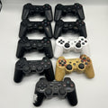 Lotto 9 Controller PS3 Sony DualShock 3 Sixaxis PER RICAMBI Non Funzionanti