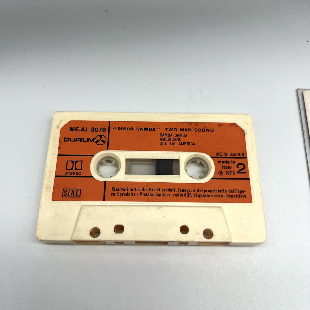 Two Man Sound Disco Samba Musicassetta MC Durium 1978 Medley Carnevale Testata