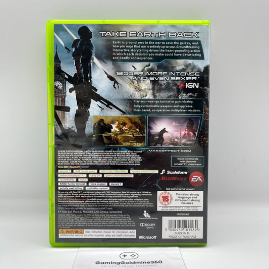 Mass Effect 3 Xbox 360 Completo con Manuale PAL EA Microsoft COME NUOVO