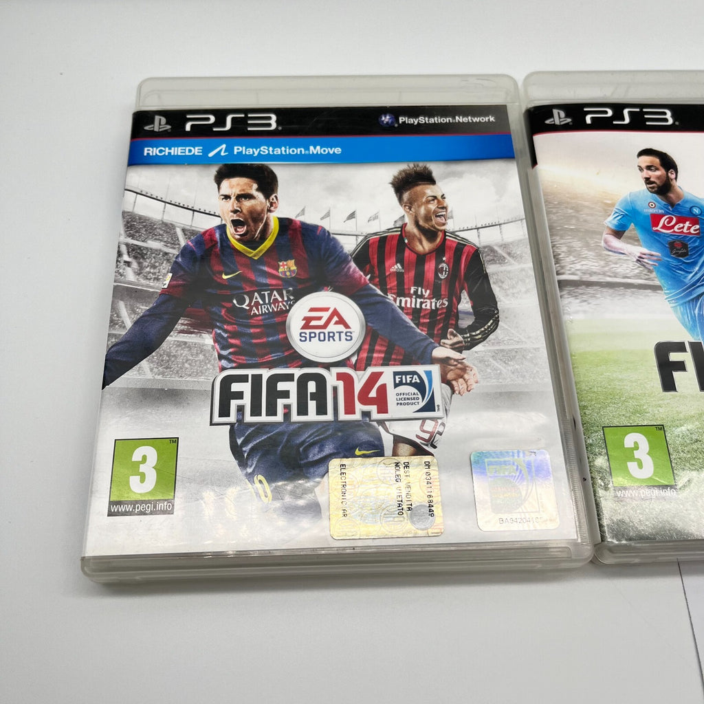 FIFA 14 + 15 + 16 PS3 Italiano Completi con Manuali PAL EA Sony PlayStation 3