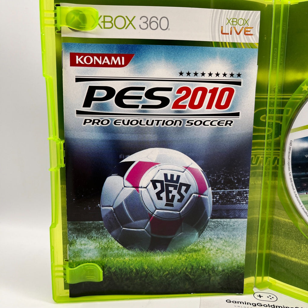 PES 2010 Xbox 360 Italiano Completo Manuale Pro Evolution Soccer Gioco Calcio