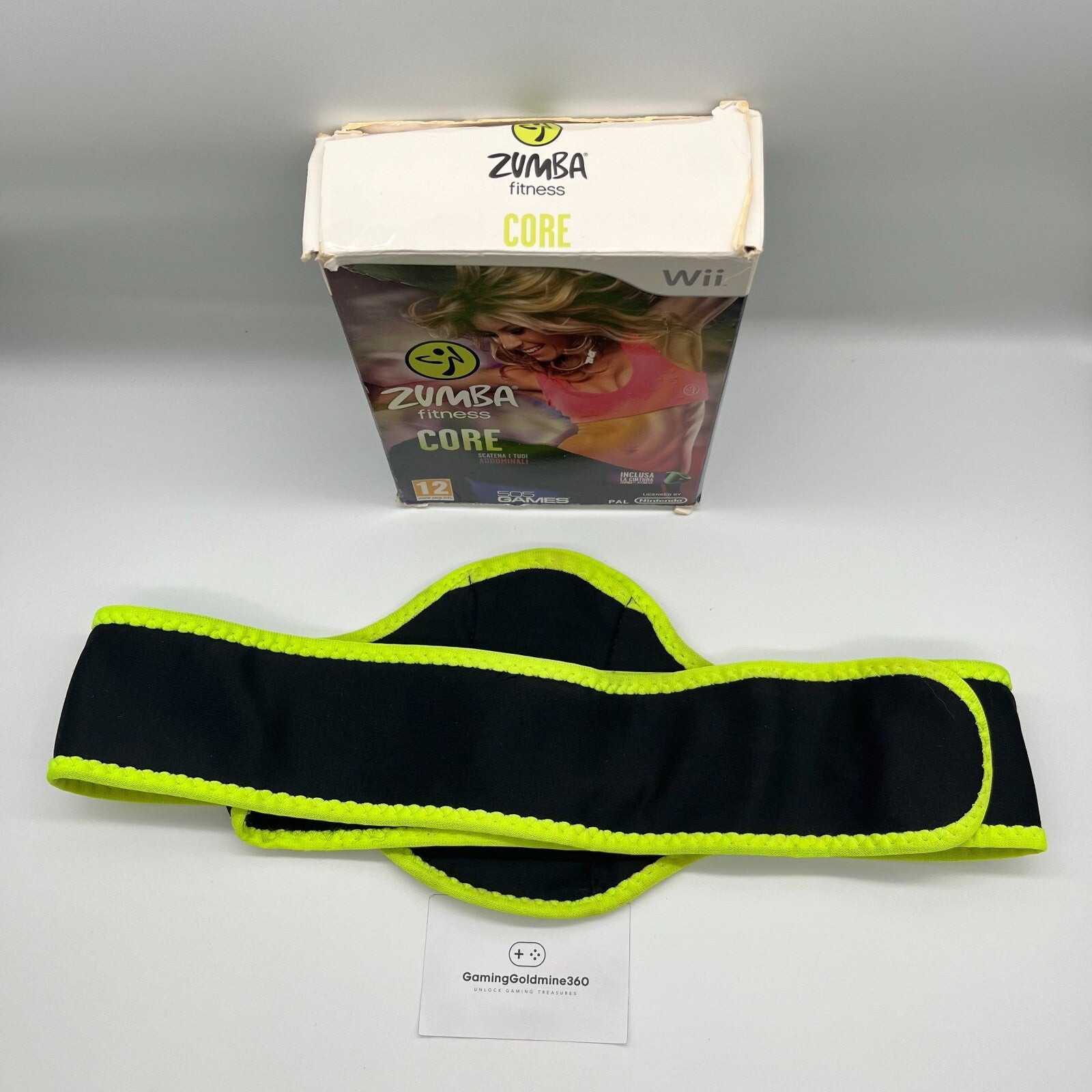 ZUMBA Fitness Core Nintendo Wii Italiano Completo con CINTURA, Scatola e Manuale