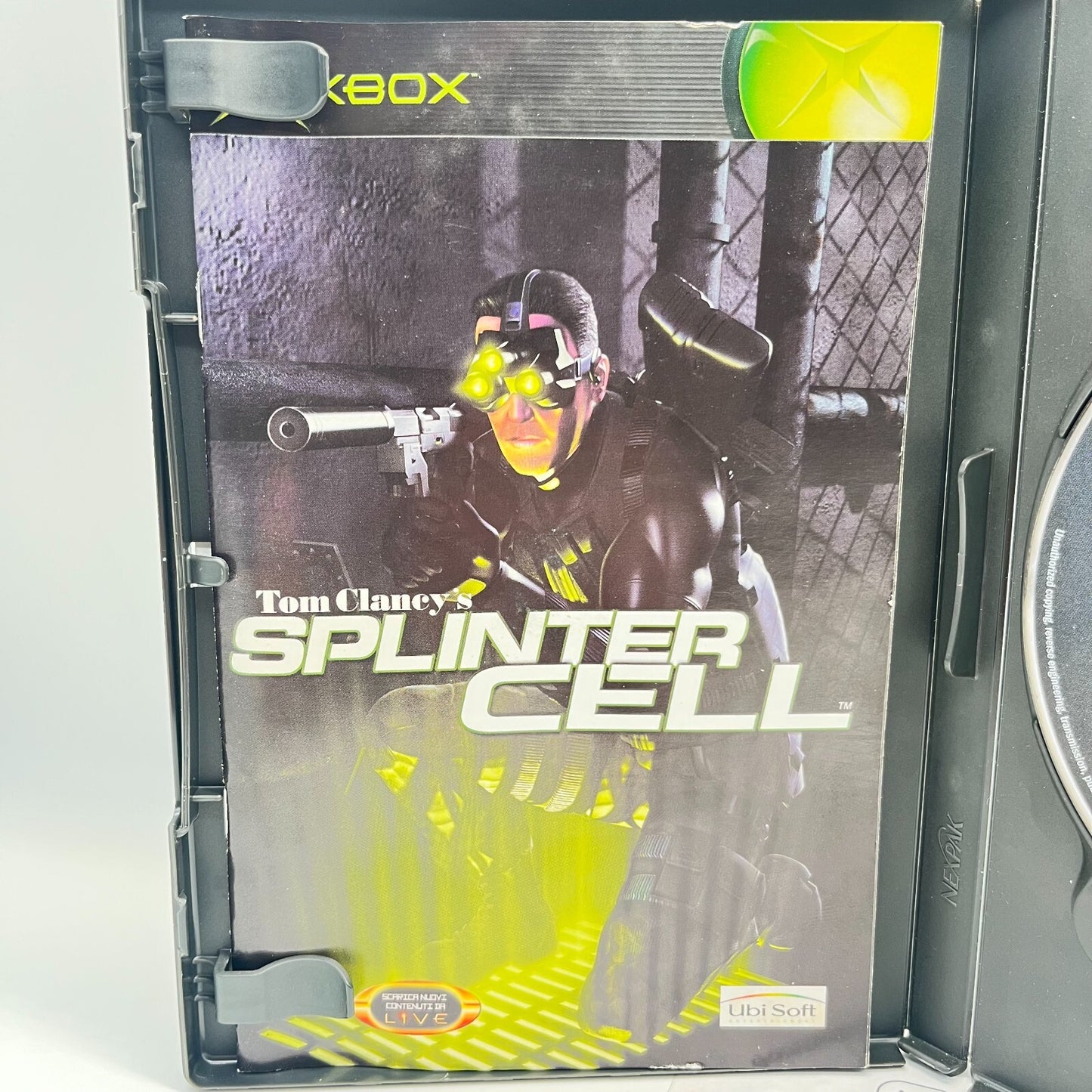 Tom Clancy's Splinter Cell Xbox Italiano Completo PAL Ubisoft Microsoft Xbox360