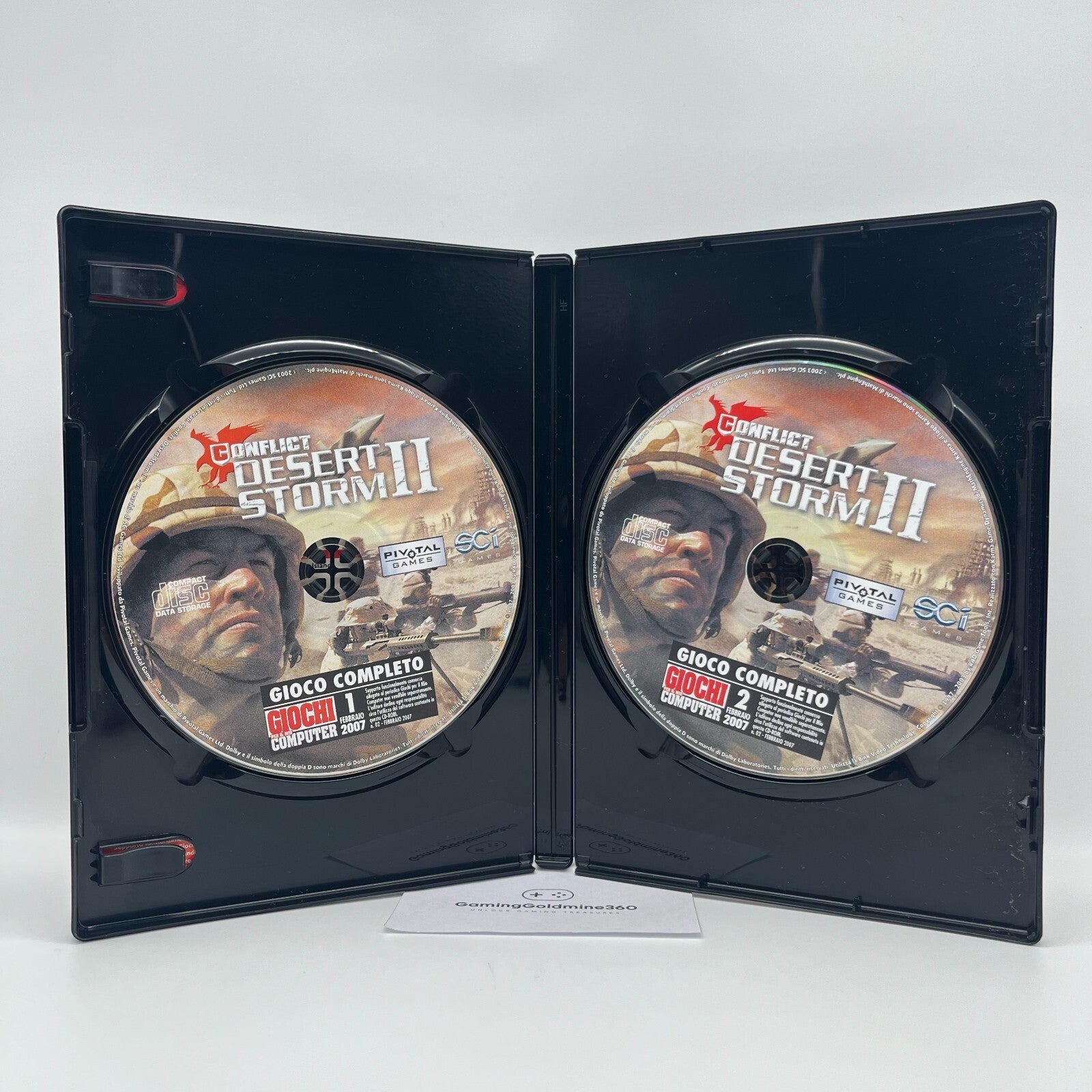 Conflict DESERT STORM II 2 PC CD-ROM Italiano Completo Gioco Computer Pivotal