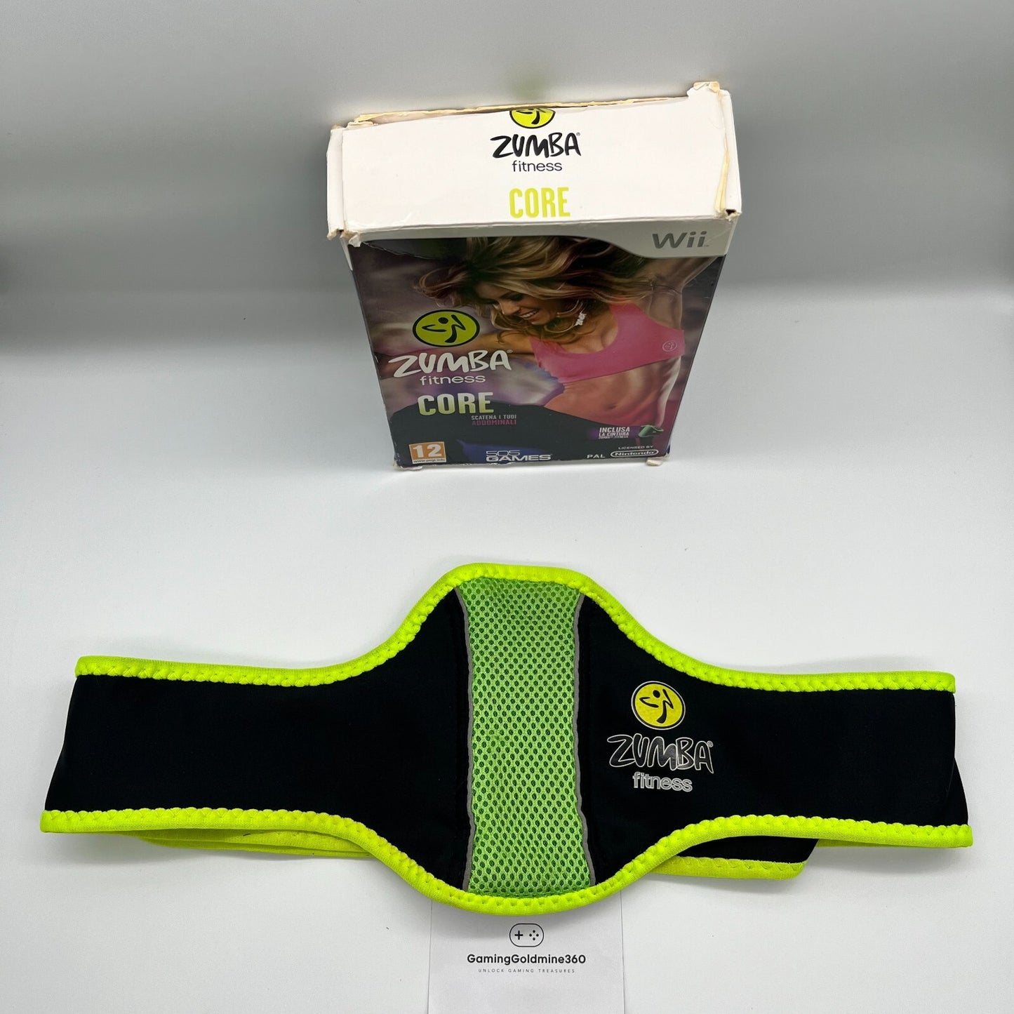 ZUMBA Fitness Core Nintendo Wii Italiano Completo con CINTURA, Scatola e Manuale