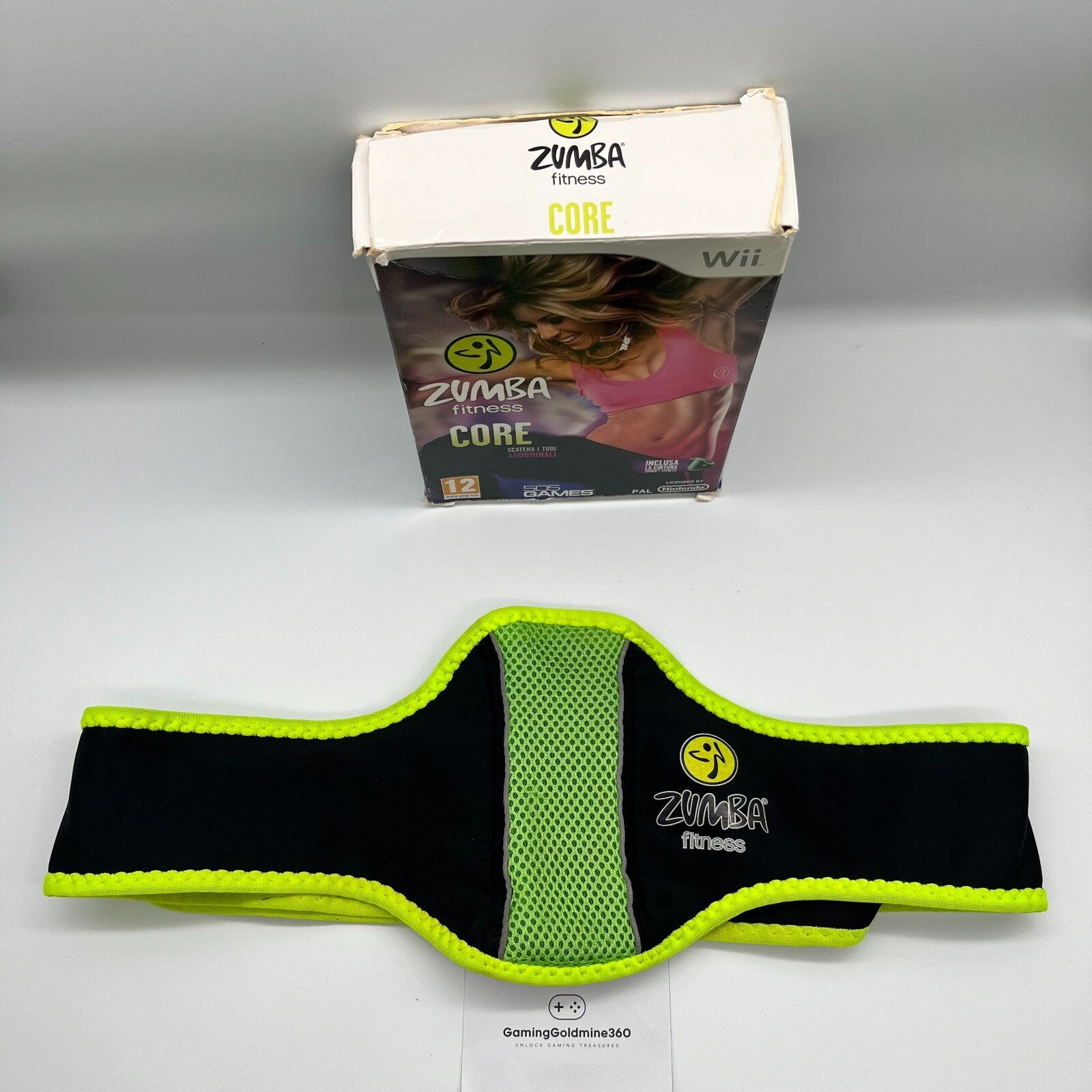 ZUMBA Fitness Core Nintendo Wii Italiano Completo con CINTURA, Scatola e Manuale