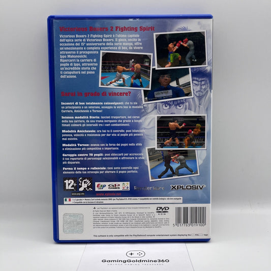 Victorious Boxers 2 Fighting Spirit PS2 Italiano PAL Xplosiv Sony PlayStation 2