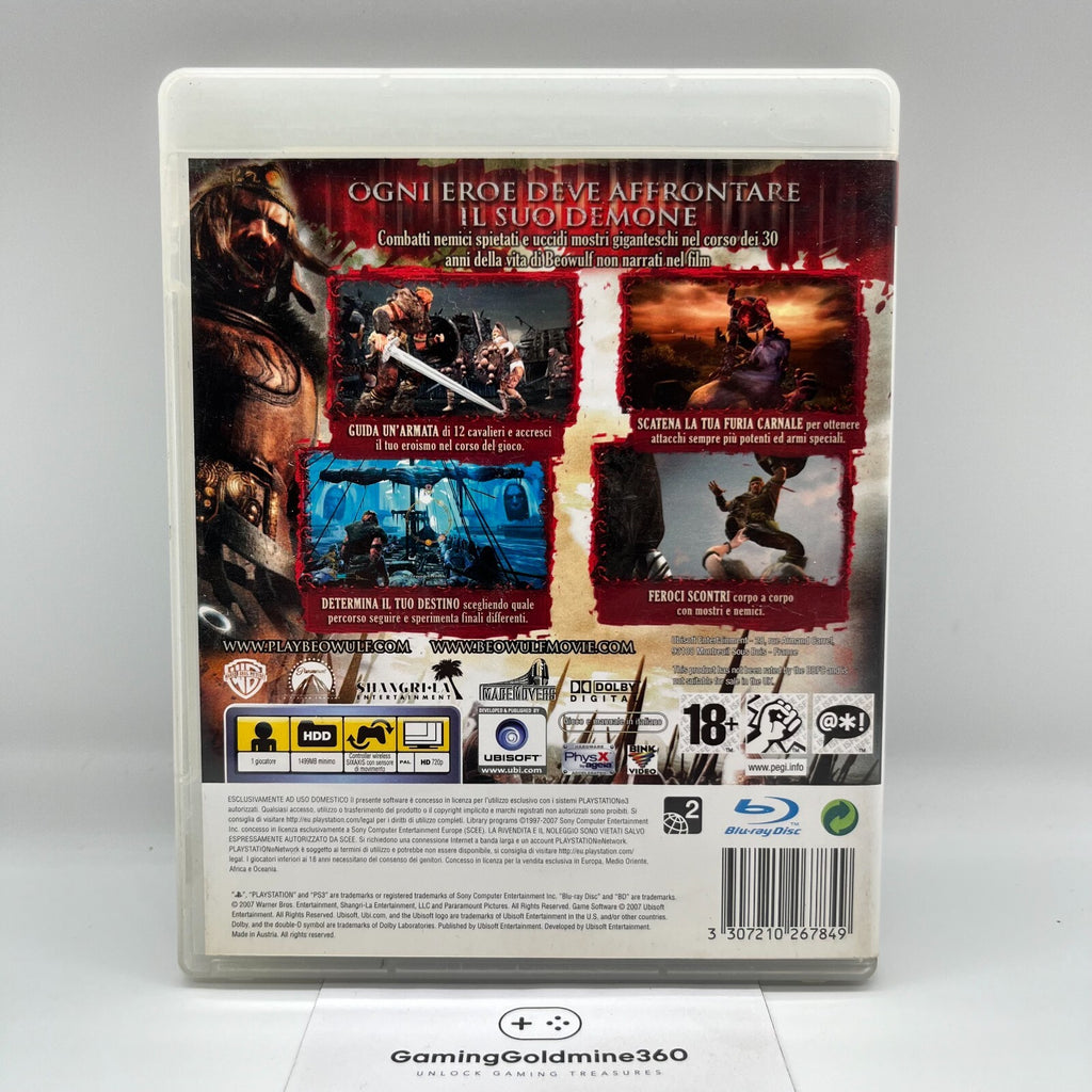 La Leggenda di BEOWULF PS3 Italiano Completo PAL Ubisoft Sony PlayStion 3 OTTIMO