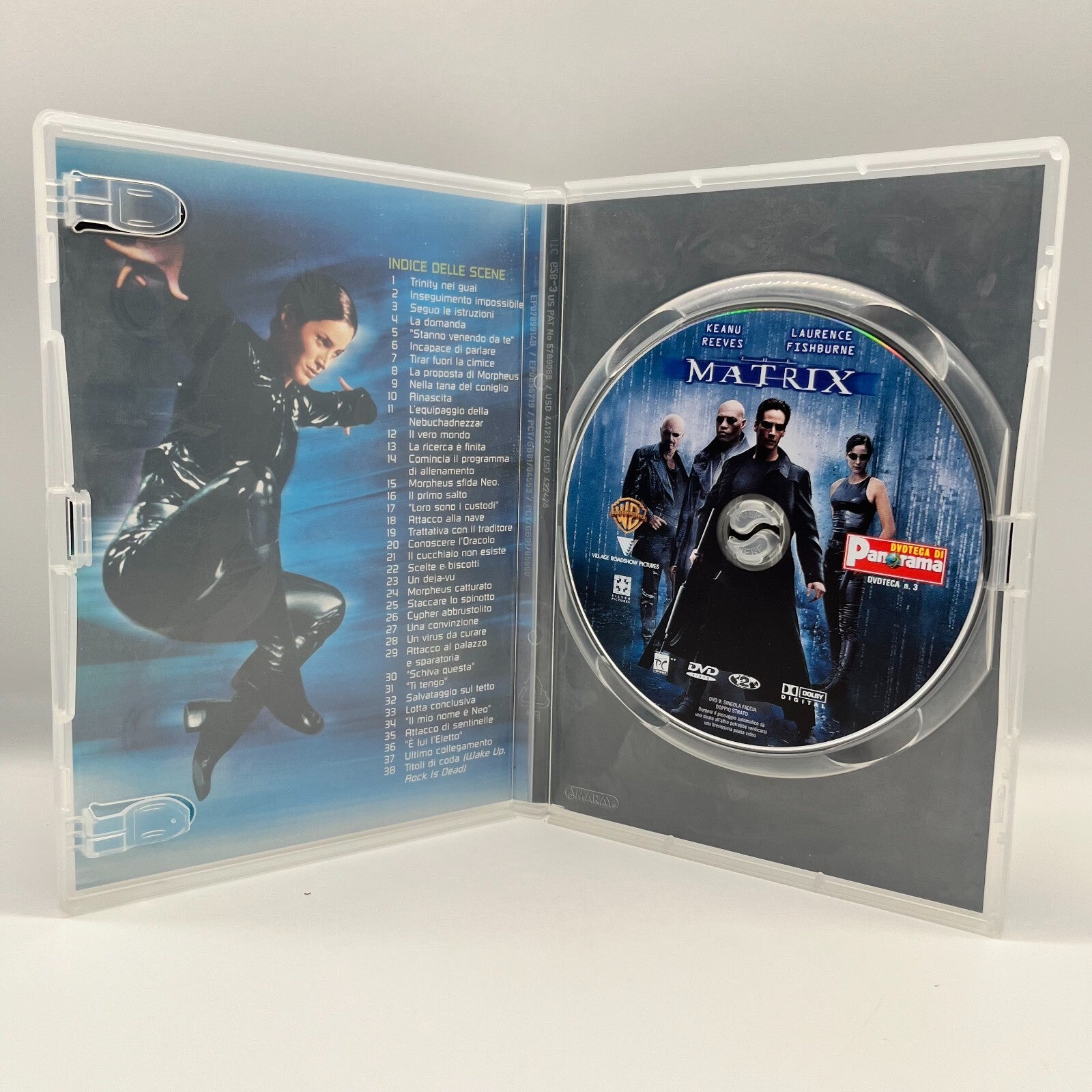 MATRIX - DVD - Wachowski - Keanu Reeves, Laurence Fishburne 1999 OTTIMO Panorama