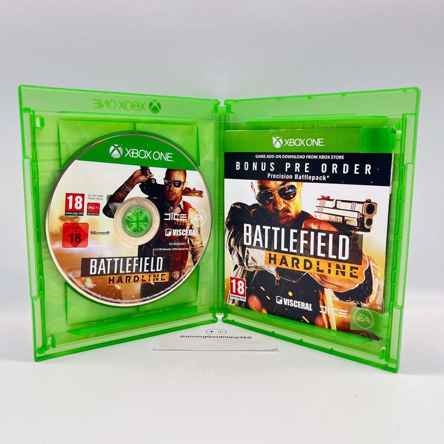 Battlefield HardLine Xbox One Italiano Completo Gioco EA Dice Microsoft OTTIMO
