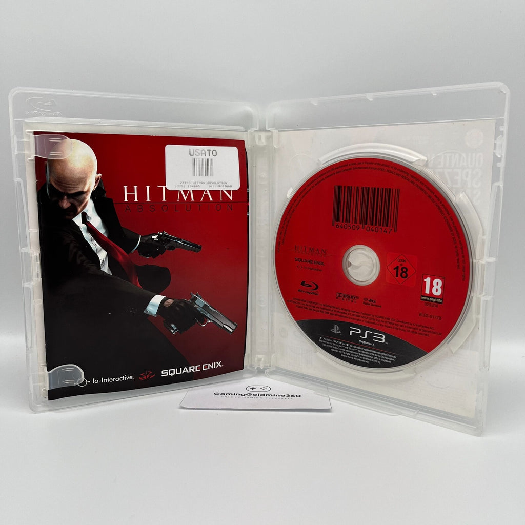 HITMAN Absolution PS3 Italiano Completo con Manuale PAL Sony PlayStation 3 OTTIM