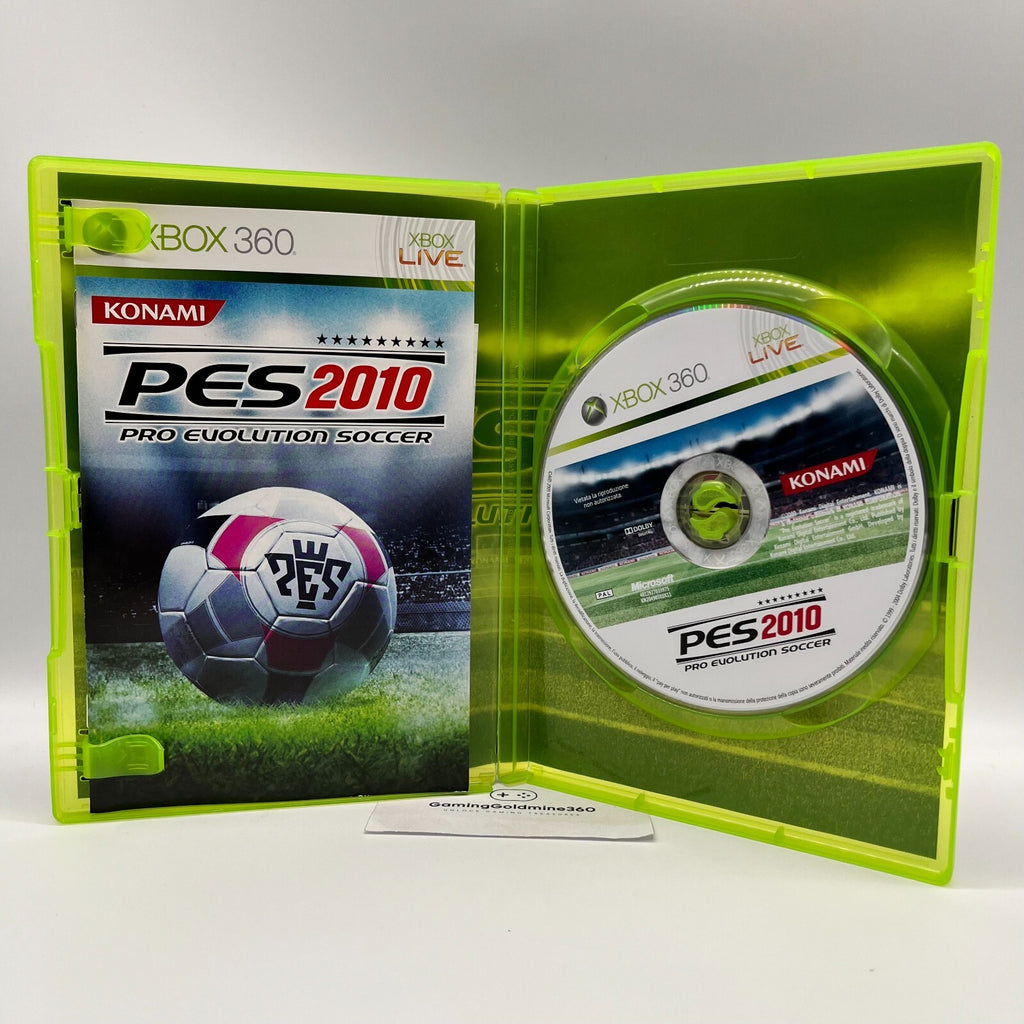 PES 2010 Xbox 360 Italiano Completo Manuale Pro Evolution Soccer Gioco Calcio